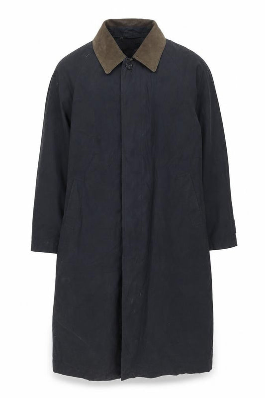 Rainman London Mens Black Pea Coat Coat Size XL Button