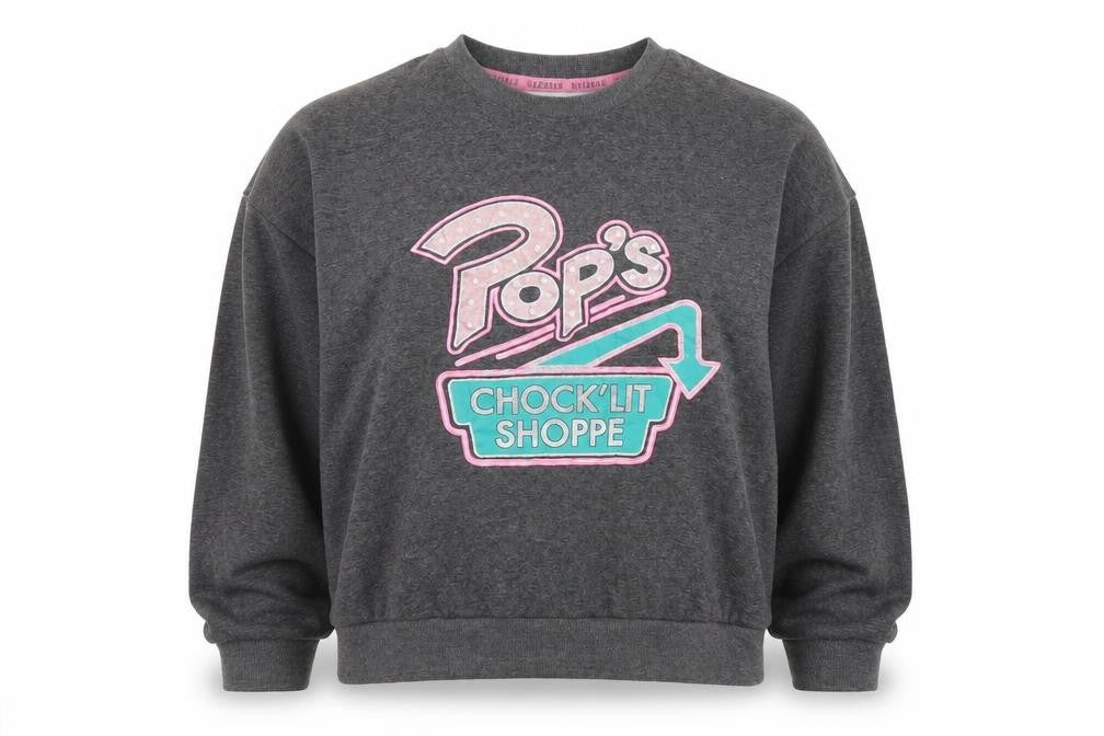 Riverdale Womens Grey Polyester Pullover Sweatshirt Size 14 Pullover - Pop's Shoppe Size 14-16