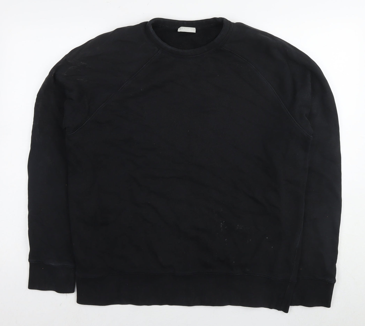 Arket Mens Black Cotton Pullover Sweatshirt Size M