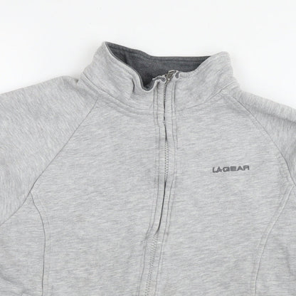 LA Gear Womens Grey Polyester Full Zip Sweatshirt Size 14 Pullover