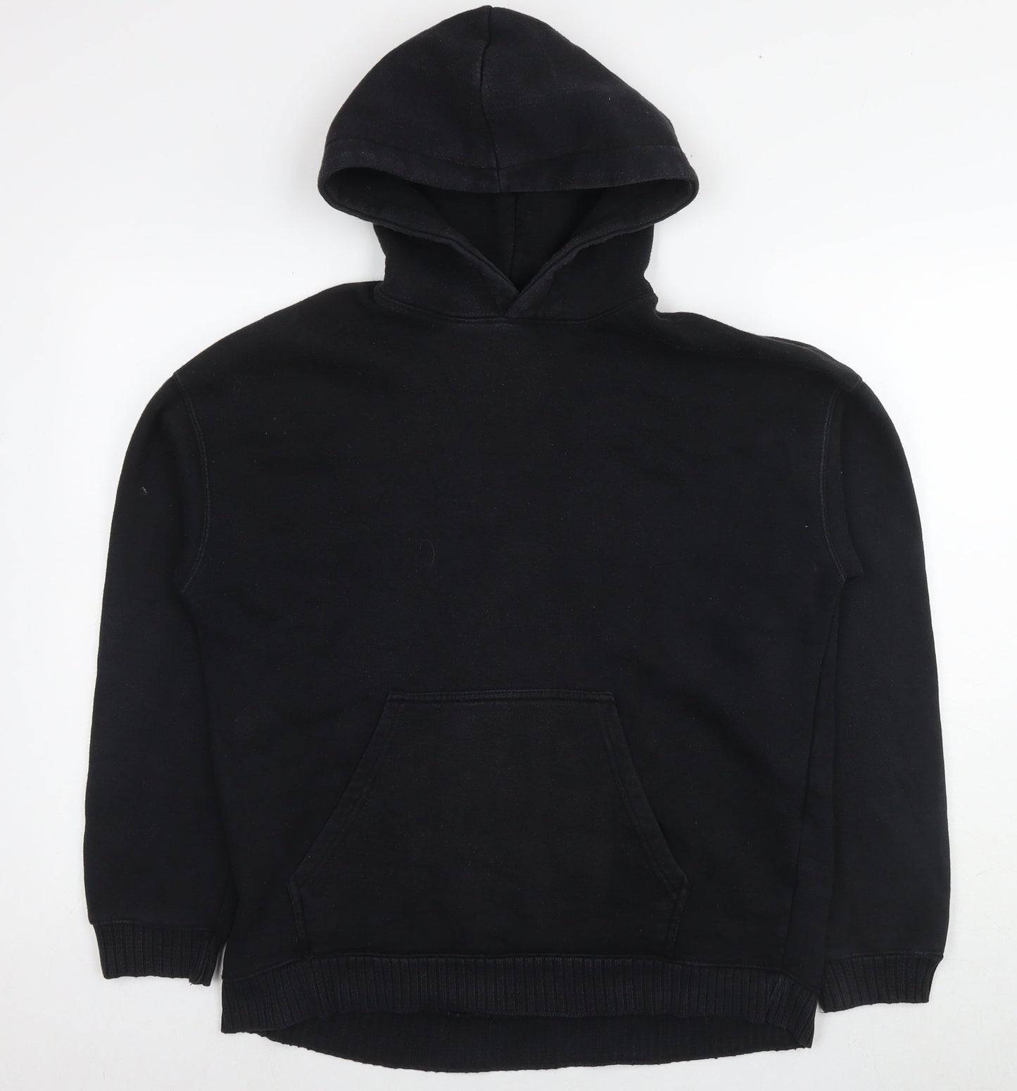 Zara Womens Black Polyester Pullover Hoodie Size XS Pullover