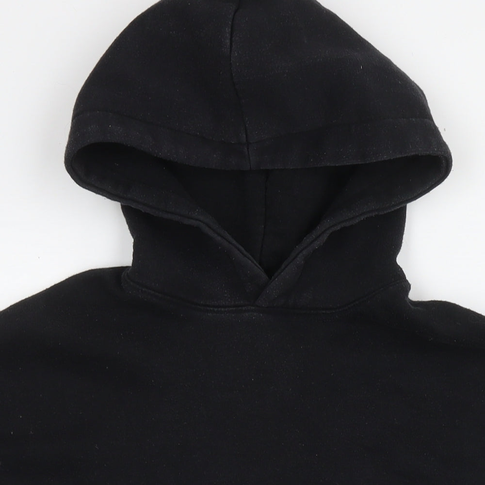 Zara Womens Black Polyester Pullover Hoodie Size XS Pullover