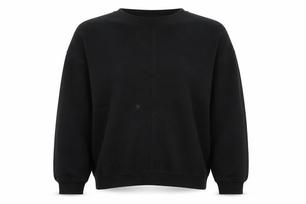 River Island Womens Black Cotton Pullover Sweatshirt Size L Pullover