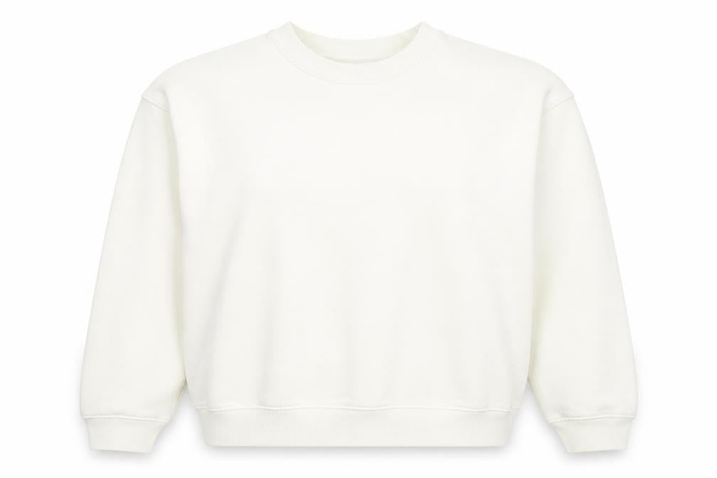 Topshop Womens White Cotton Pullover Sweatshirt Size XS Pullover