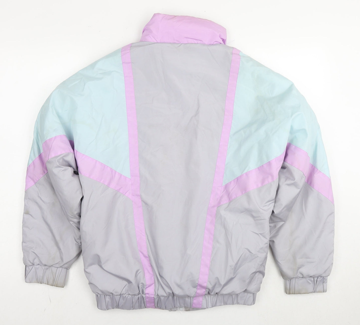 Brave Soul Womens Grey Puffer Jacket Jacket Size 10 Zip