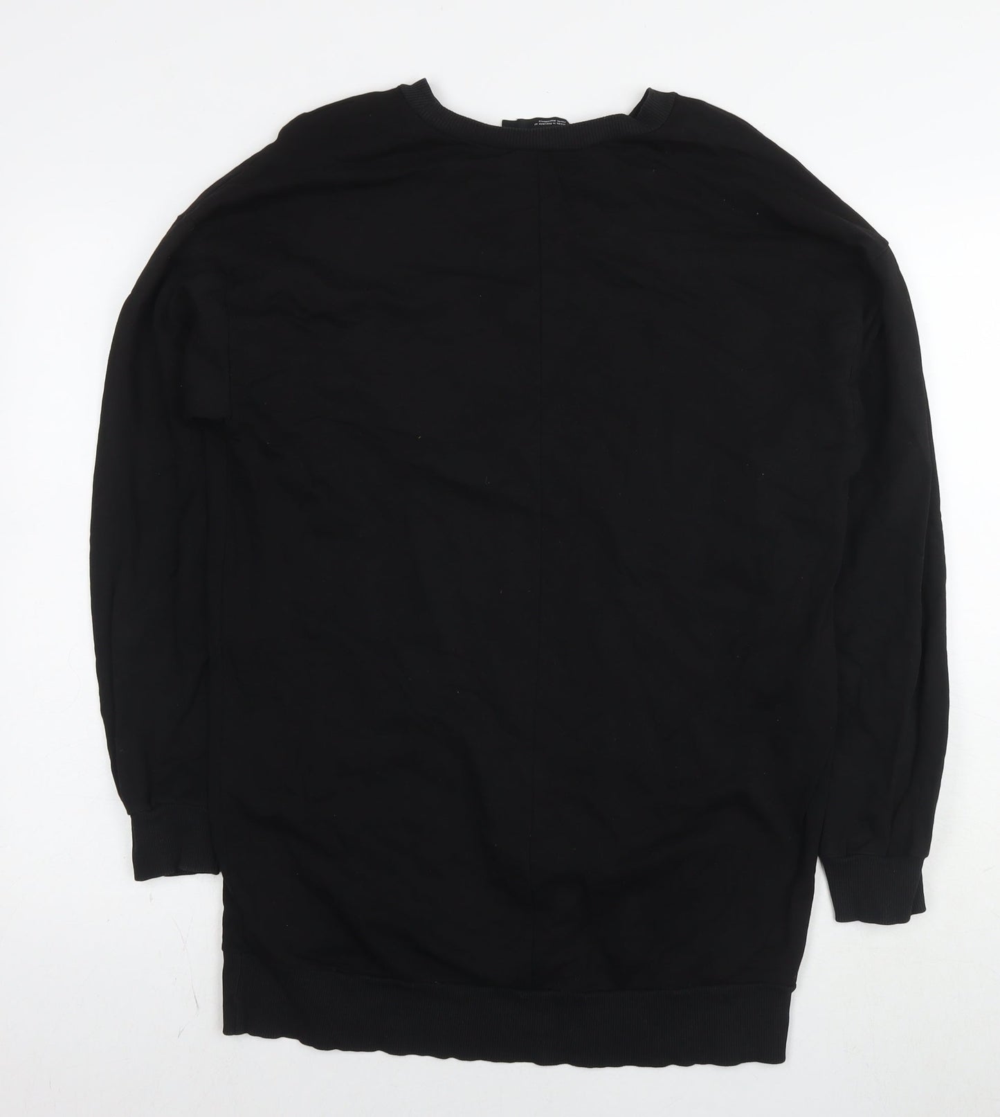 ASOS Womens Black Cotton Pullover Sweatshirt Size 10 Pullover - Tunic