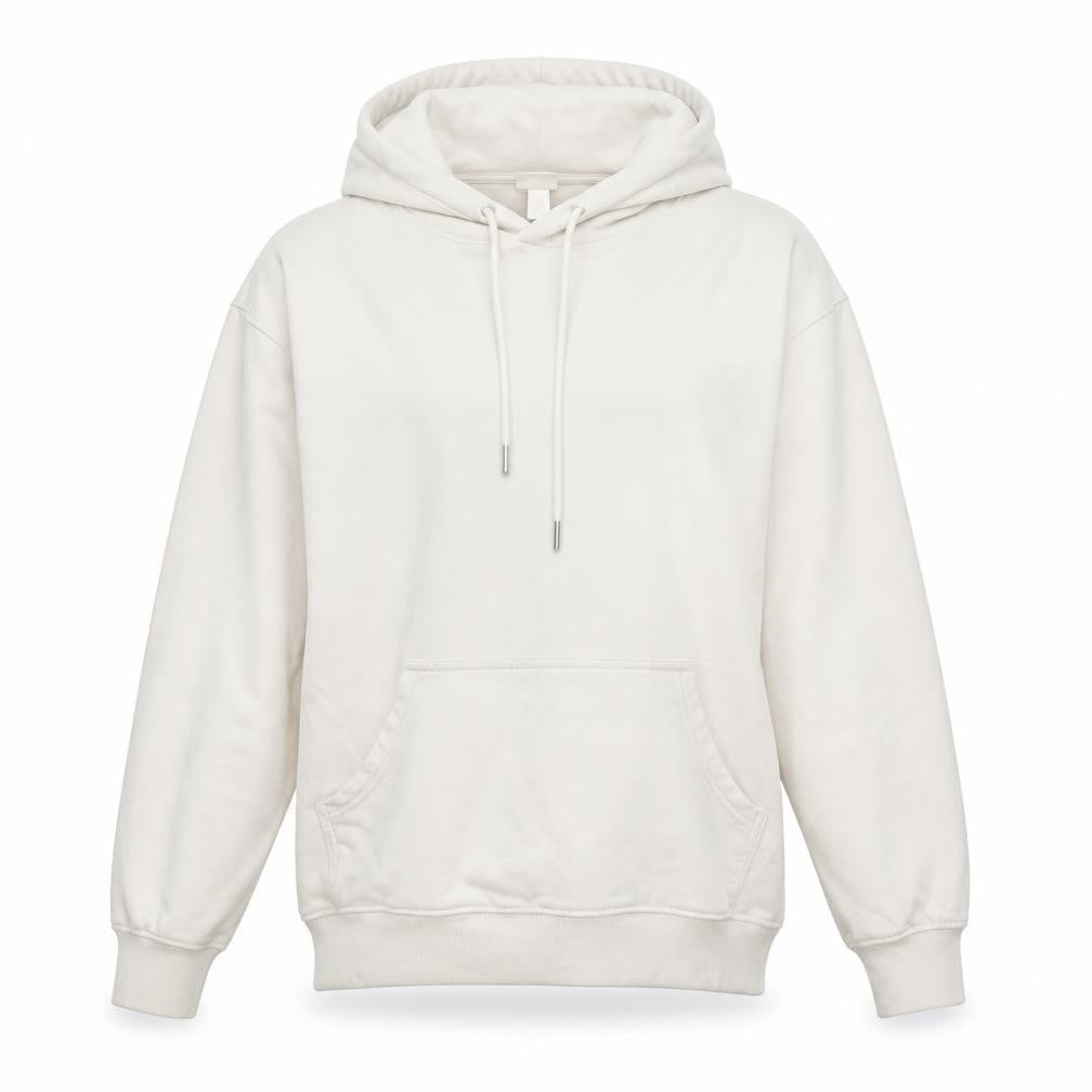 H&M Womens White Cotton Pullover Hoodie Size S Pullover
