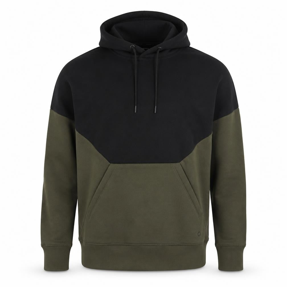 GOODMOVE Mens Green Cotton Pullover Hoodie Size S