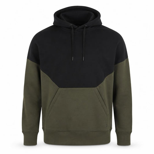 Goodmove Mens Green Cotton Pullover Hoodie Size S