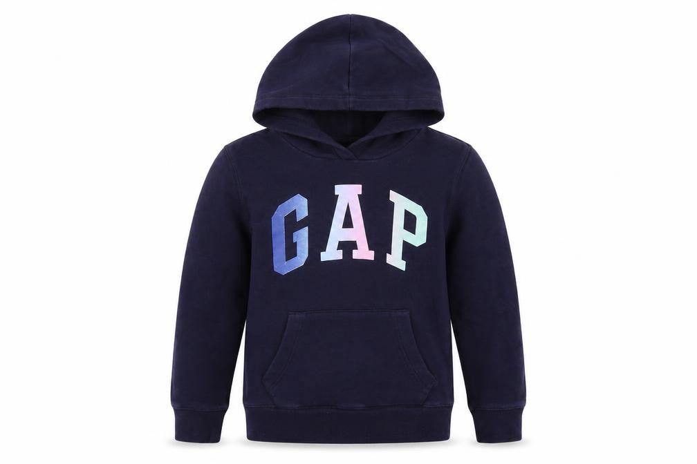 Gap Girls Blue Cotton Pullover Hoodie Size 10 Years Pullover