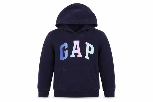 Gap Girls Blue Cotton Pullover Hoodie Size 10 Years Pullover