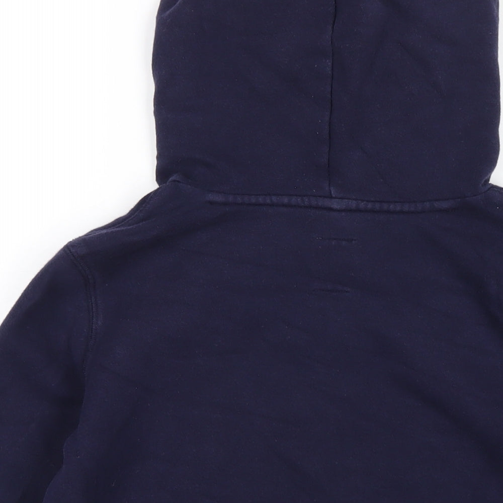 Gap Girls Blue Cotton Pullover Hoodie Size 10 Years Pullover