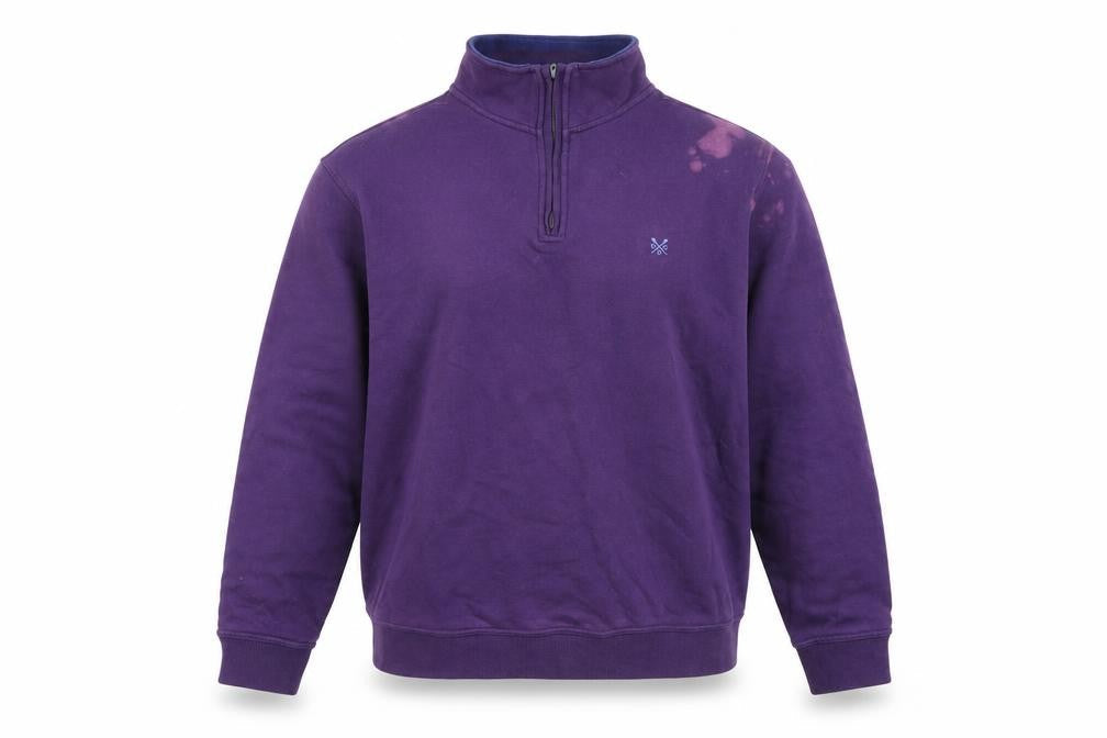 Crew Clothing Mens Purple Cotton Pullover Sweatshirt Size XL
