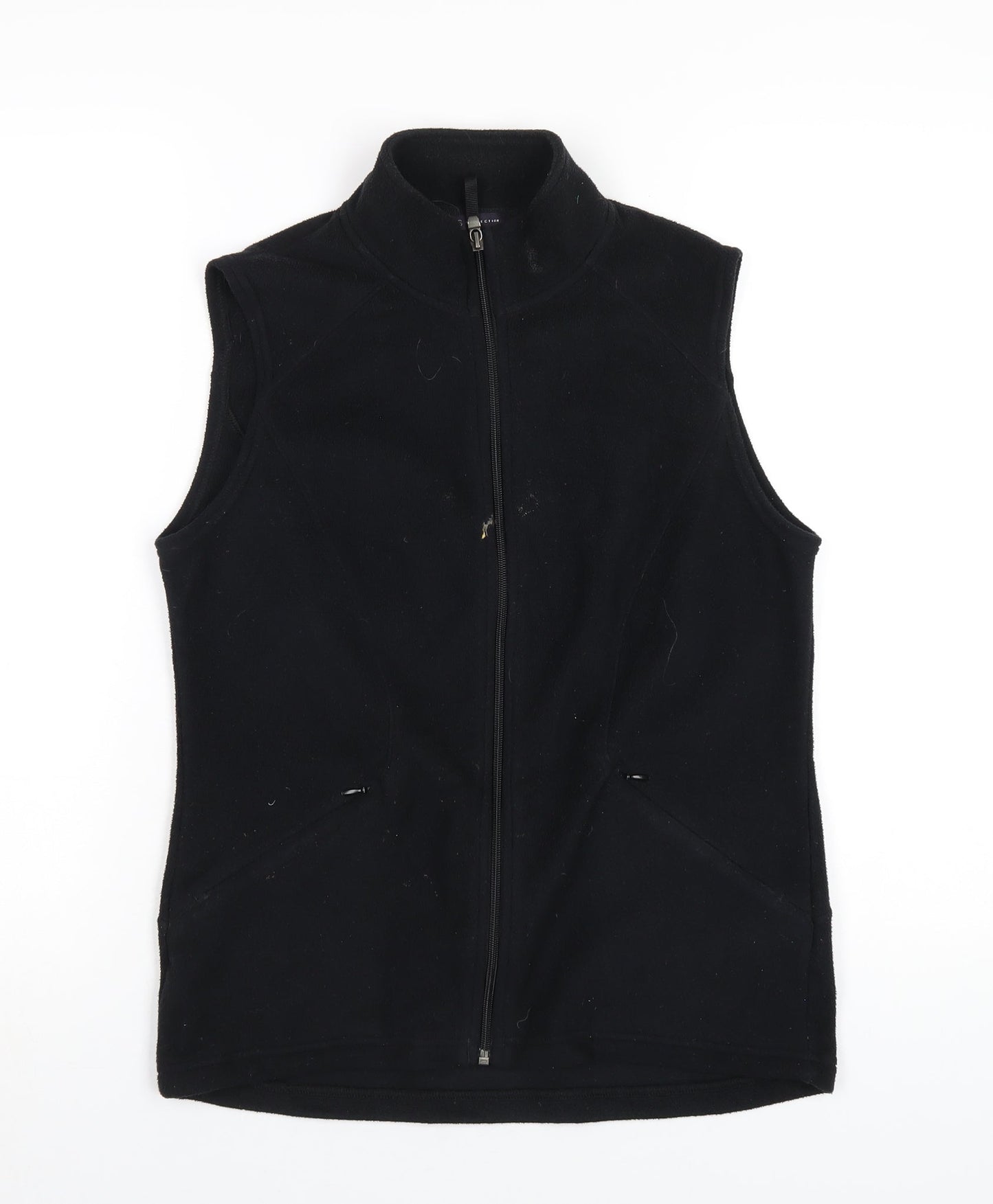 Marks and Spencer Womens Black Gilet Waistcoat Size 10 Zip
