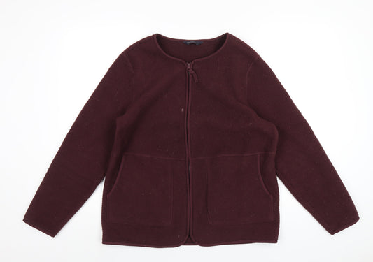 Marks and Spencer Womens Purple Jacket Size M Zip