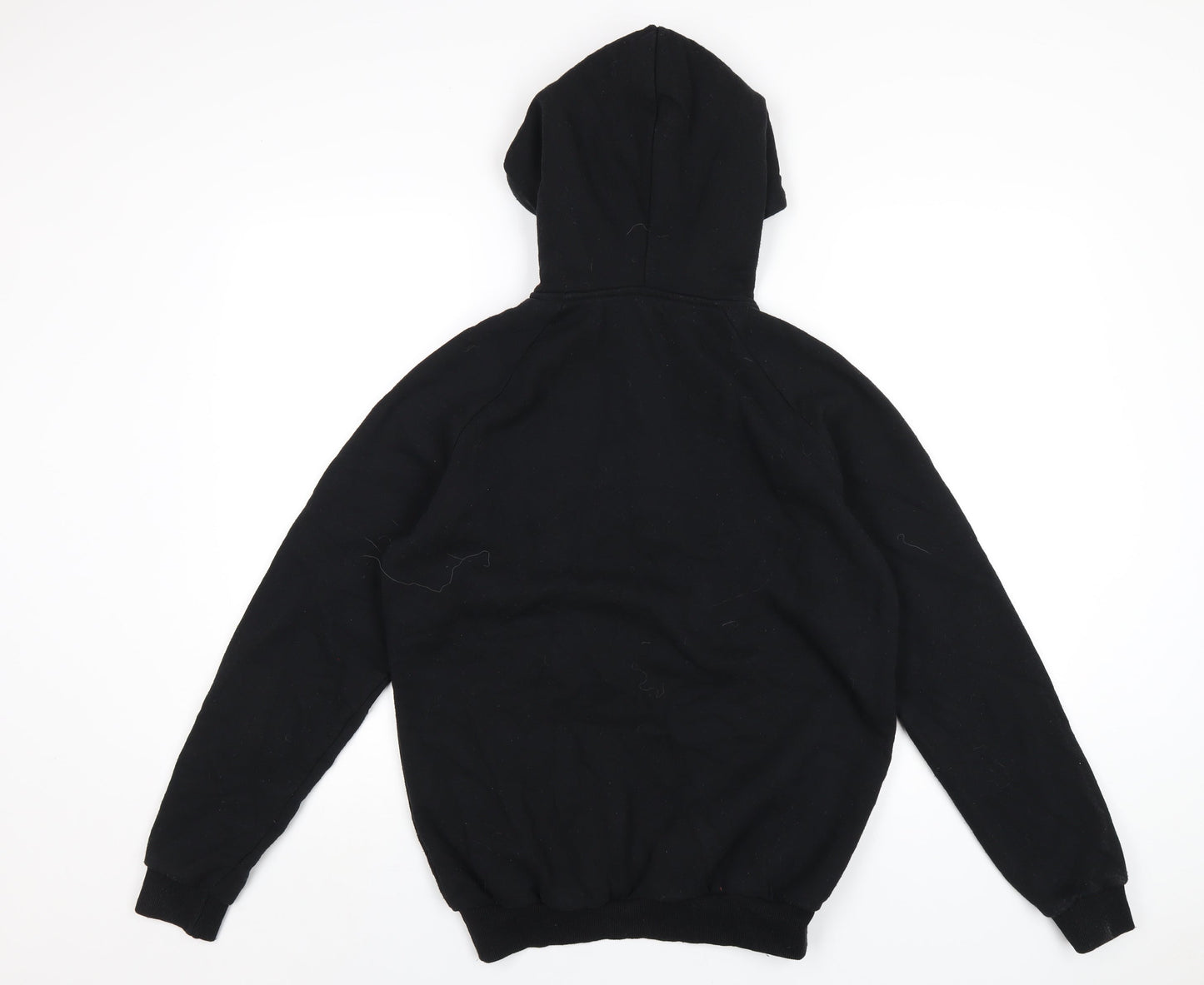 Boohoo Mens Black Cotton Pullover Hoodie Size M