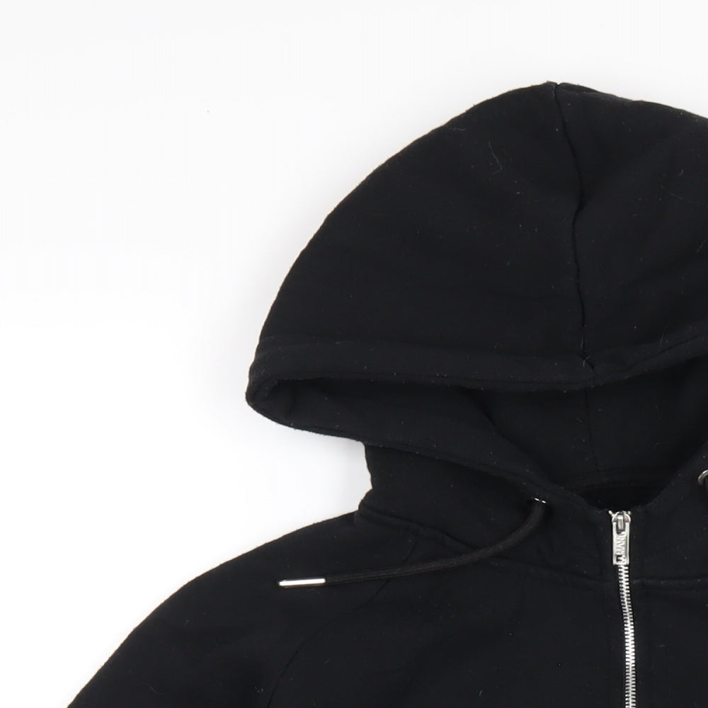 Boohoo Mens Black Cotton Pullover Hoodie Size M