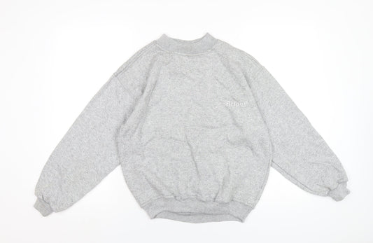 Aribas Boys Grey Polyester Pullover Sweatshirt Size 12 Years Pullover