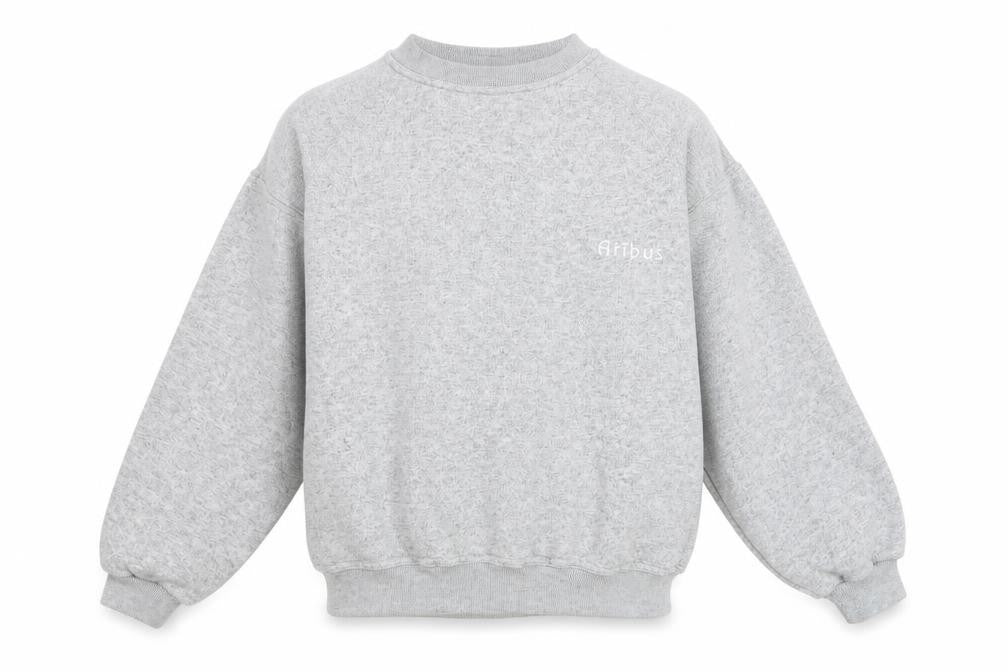Aribas Boys Grey Polyester Pullover Sweatshirt Size 12 Years Pullover