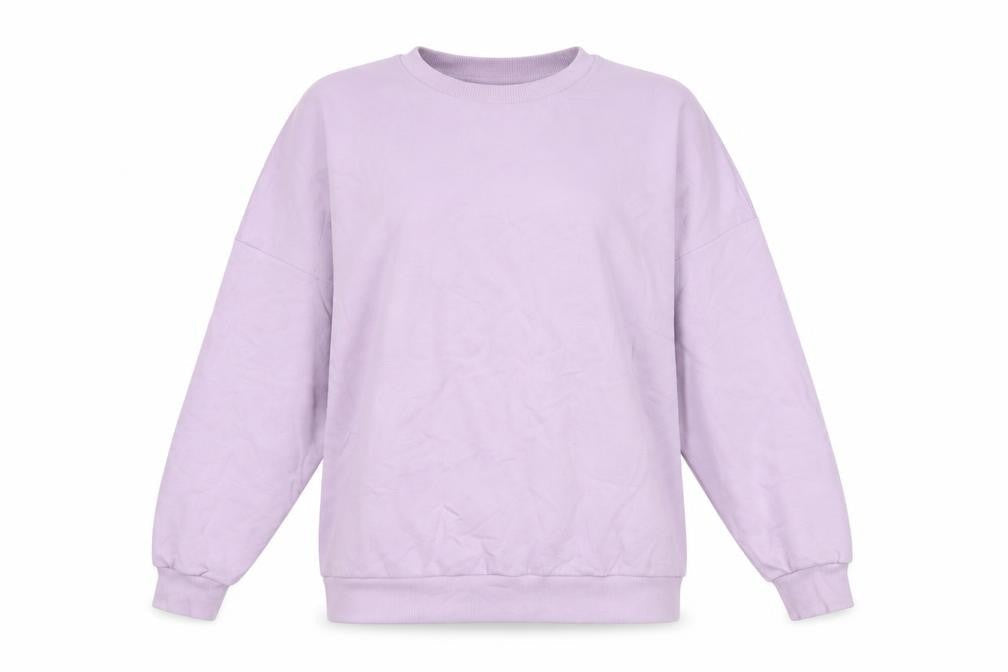 PRETTYLITTLETHING Womens Purple Cotton Pullover Sweatshirt Size 8 Pullover