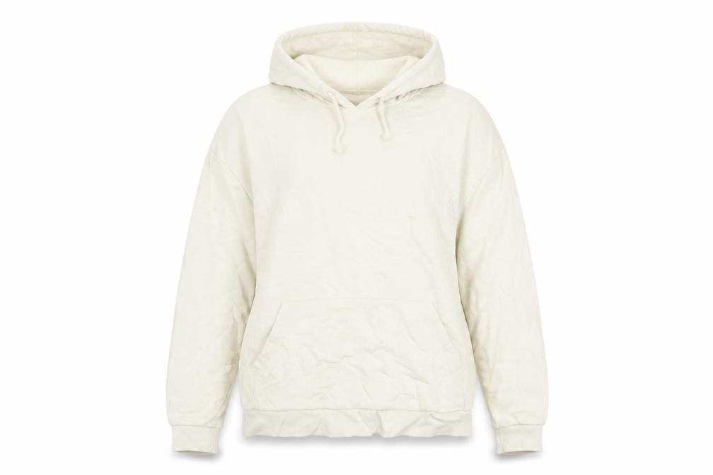 ASOS Womens Ivory Cotton Pullover Hoodie Size M Pullover
