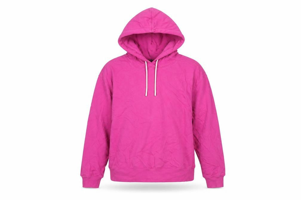 Marks & Spencer Womens Pink Cotton Pullover Hoodie Size 12 Pullover