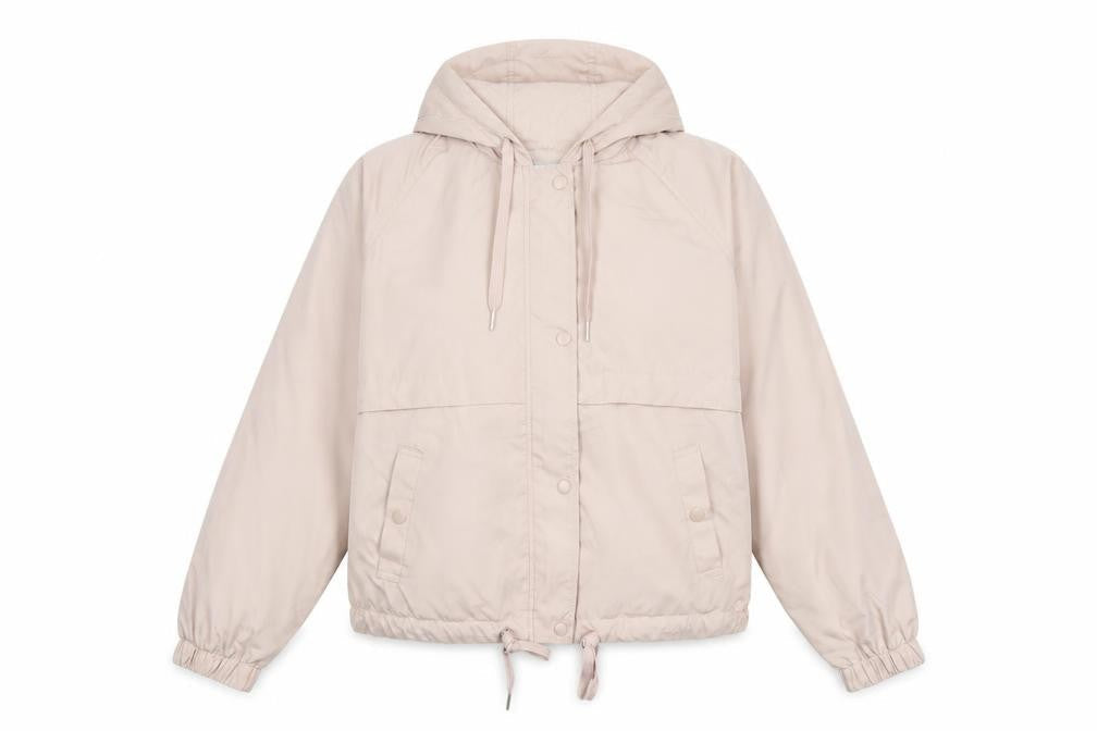 H&M Womens Pink Rain Coat Coat Size M Zip