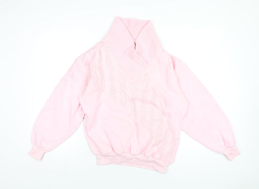 Lady Foot Locker Womens Pink Polyester Pullover Sweatshirt Size M Pullover