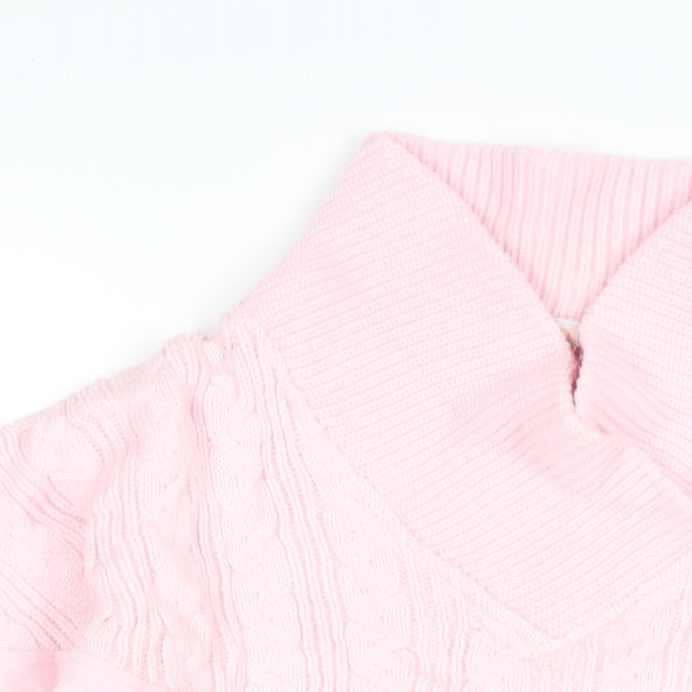 Lady Foot Locker Womens Pink Polyester Pullover Sweatshirt Size M Pullover