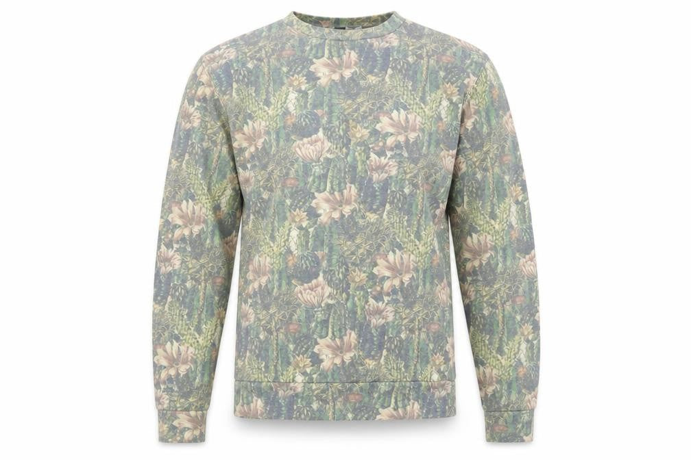 Topman Mens Multicoloured Floral Cotton Pullover Sweatshirt Size XS