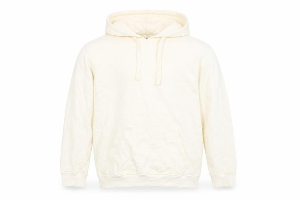 Avenue Mens Ivory Cotton Pullover Hoodie Size L