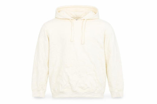 Avenue Mens Ivory Cotton Pullover Hoodie Size L