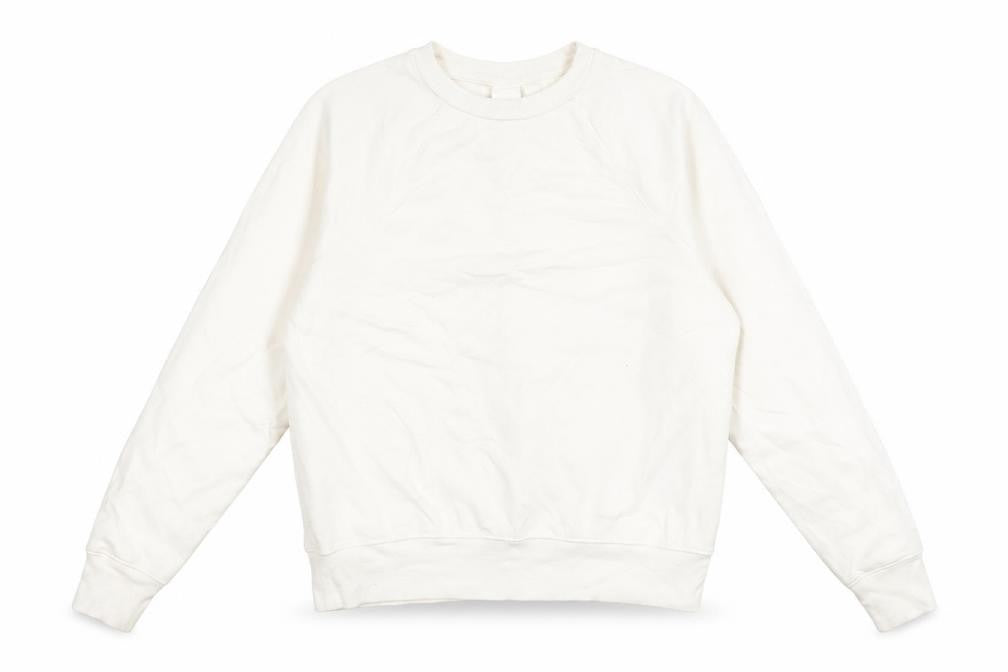 H&M Womens White Polyester Pullover Sweatshirt Size S Pullover