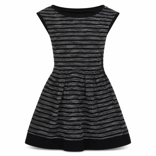 Stradivarius Womens Black Polyester A-Line Size S Round Neck Zip
