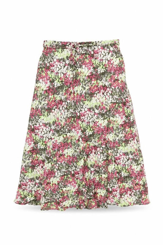 Classics Womens Multicoloured Geometric Viscose A-Line Skirt Size 14