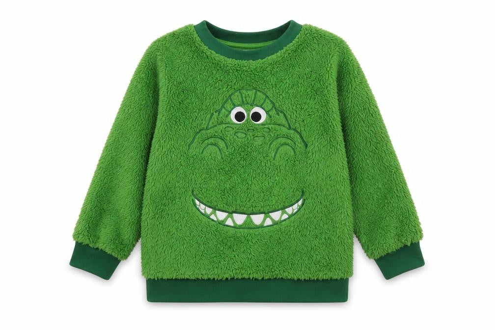 Disney Boys Green Geometric Polyester Pyjama Top Size 4 Years Pullover