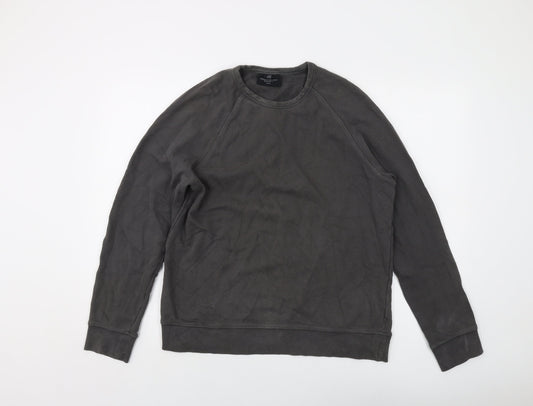 H&M Mens Grey Cotton Pullover Sweatshirt Size M