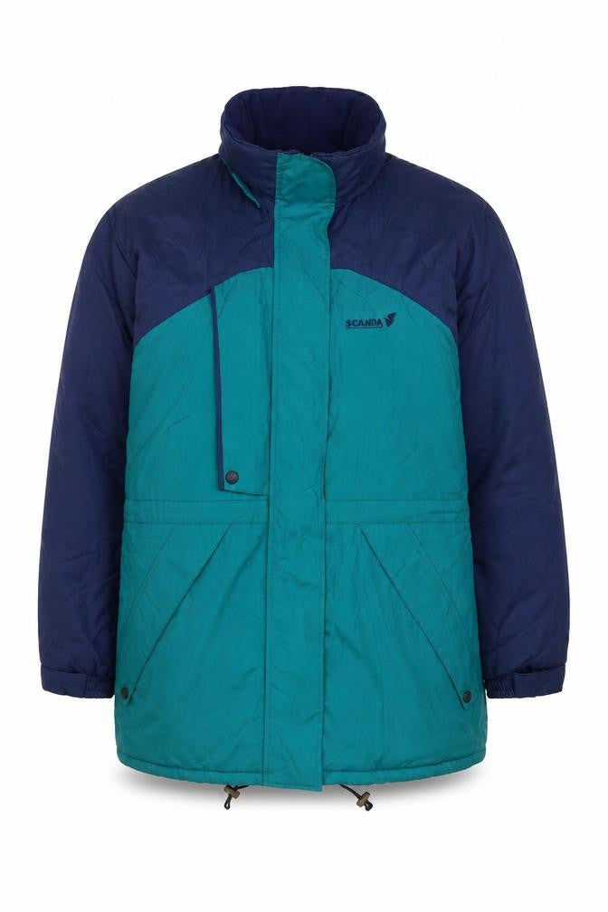 Scanda Mens Green Jacket Size M Zip - Vintage
