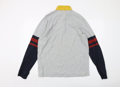 Nautica Mens Grey Cotton Pullover Sweatshirt Size L