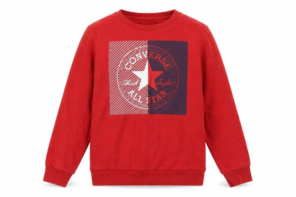 Converge Boys Red Cotton Pullover Sweatshirt Size 12-13 Years Pullover
