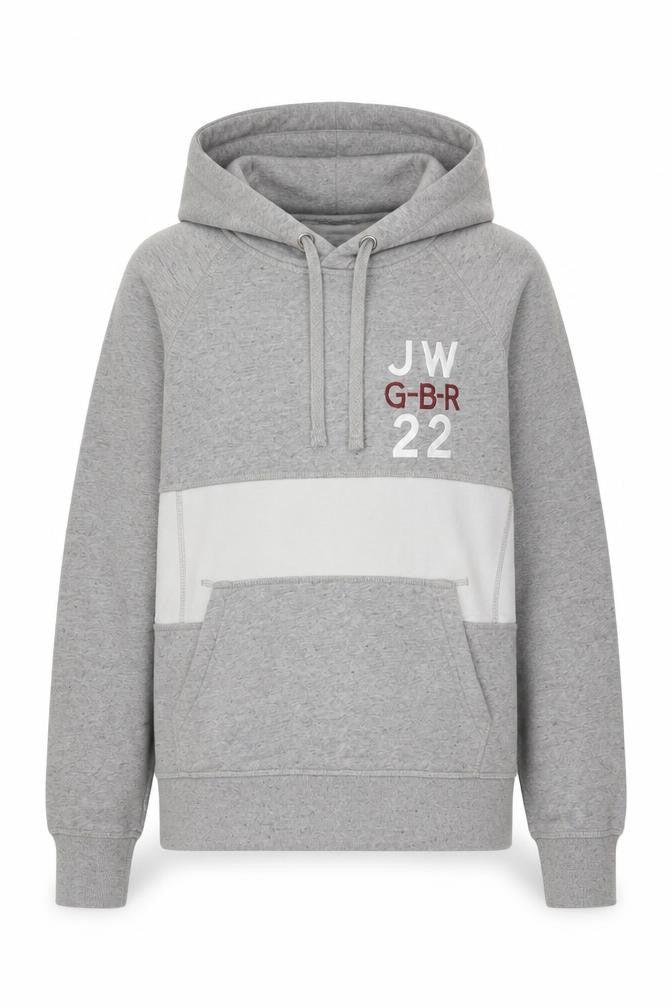 Jack Wills Womens Grey Cotton Pullover Hoodie Size 6 Pullover