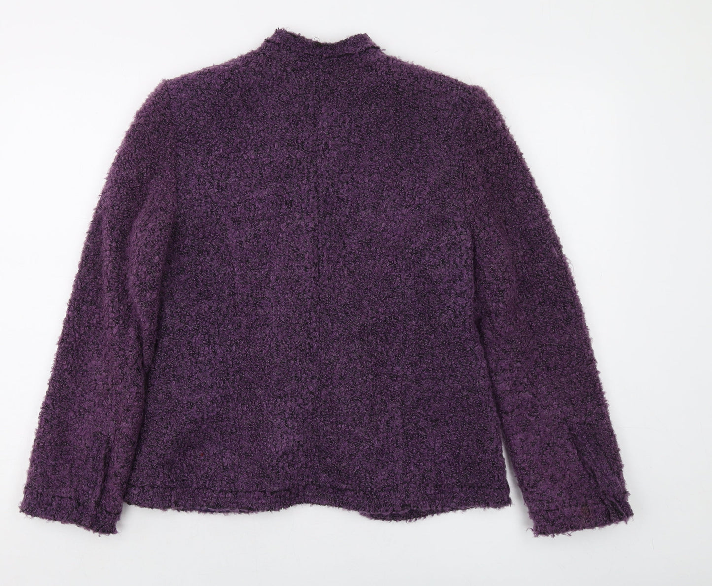 Damart Womens Purple Jacket Size 12 Button