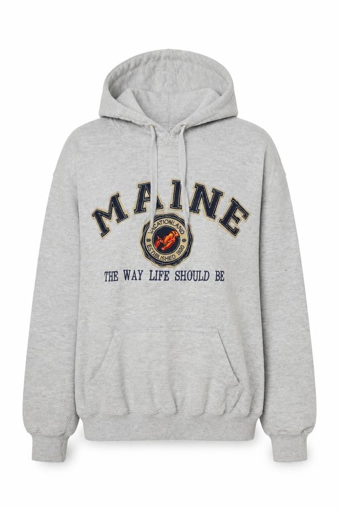 Harrisburg Womens Grey Cotton Pullover Hoodie Size L Pullover