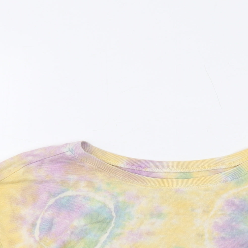 Urban Outfitters Womens Multicoloured Cotton Basic T-Shirt Size M Round Neck