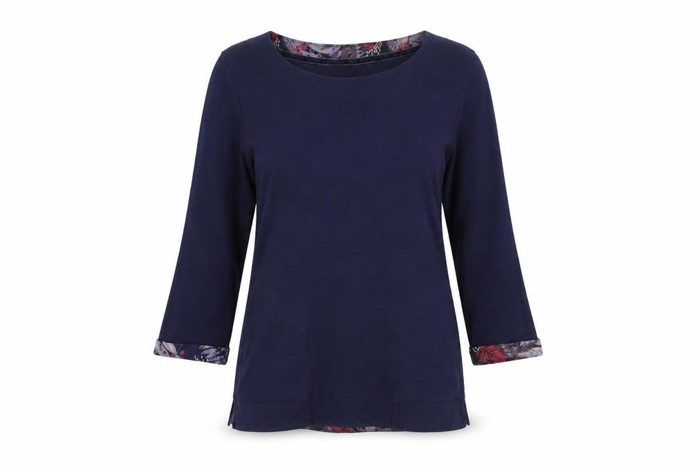 Dickins & Jones Womens Black Cotton Basic T-Shirt Size XS Roll Neck