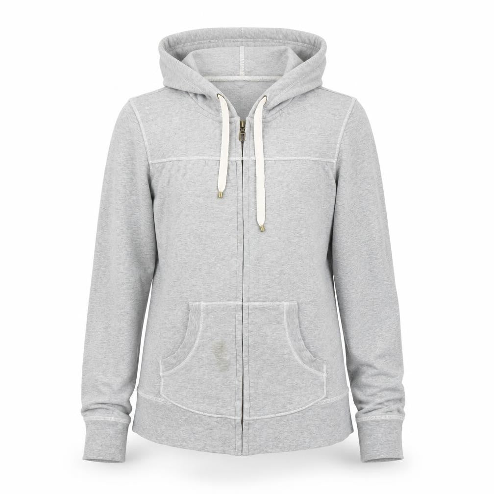 Gap Womens Grey Cotton Full Zip Hoodie Size M Zip