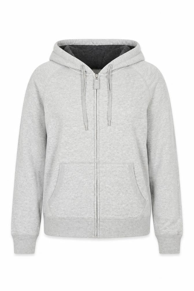 Gap Womens Grey Cotton Full Zip Hoodie Size M Zip