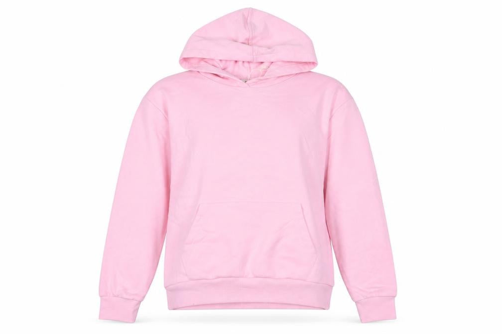 Marks & Spencer Womens Pink Cotton Pullover Hoodie Size S Pullover