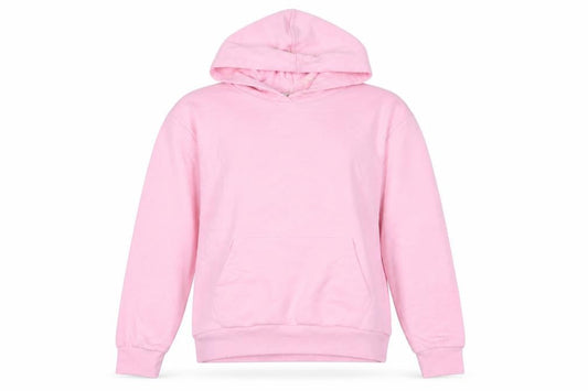 Marks & Spencer Womens Pink Cotton Pullover Hoodie Size S Pullover