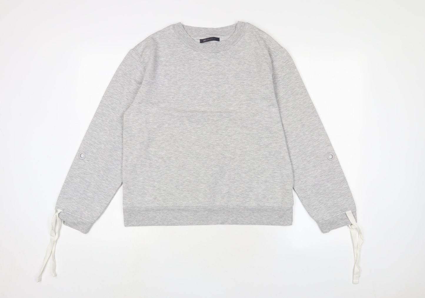 Marks and Spencer Womens Grey Polyester Pullover Sweatshirt Size 12 Pullover